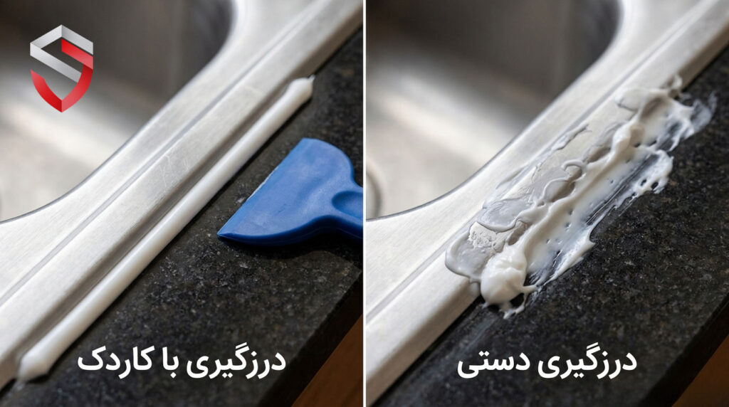 تفاوت-درزگیری-با-دست-و-کاردک